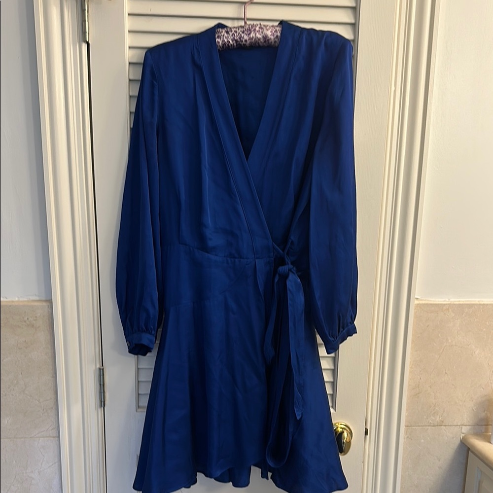 Banana Republic Blue Long Sleeve Dress
